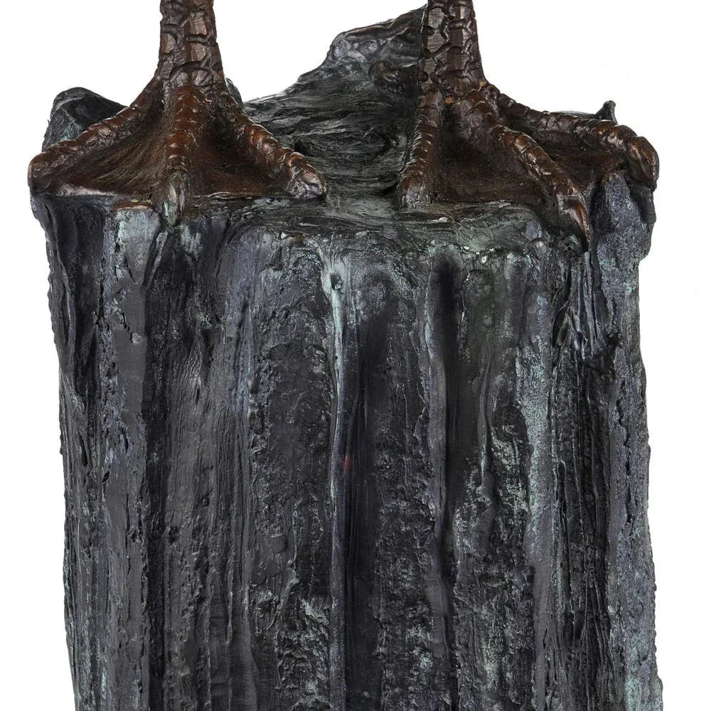 Pelican Elegant Bronze Finish Sculpture - LOOMLAN - Currey & Co - Statues & Sculptures
