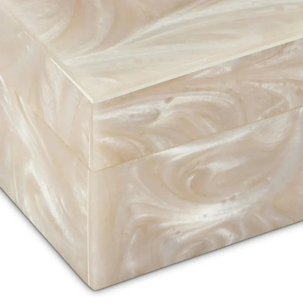 Perlas Swirl Box Set of 2 - LOOMLAN - Currey & Co - Boxes & Bowls
