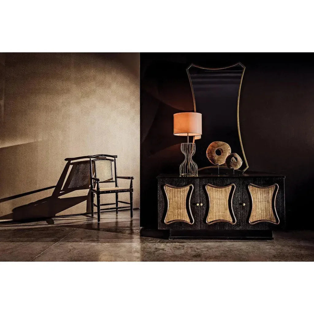 Noir Perry Metal Table Lamp With Shade Finish