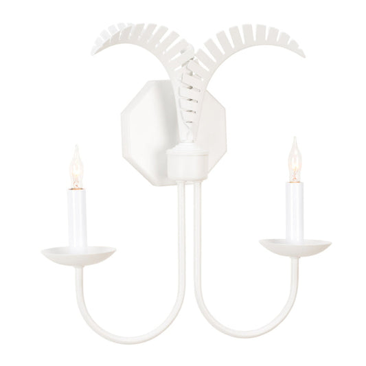 Petite Palm Metal Wall Sconce