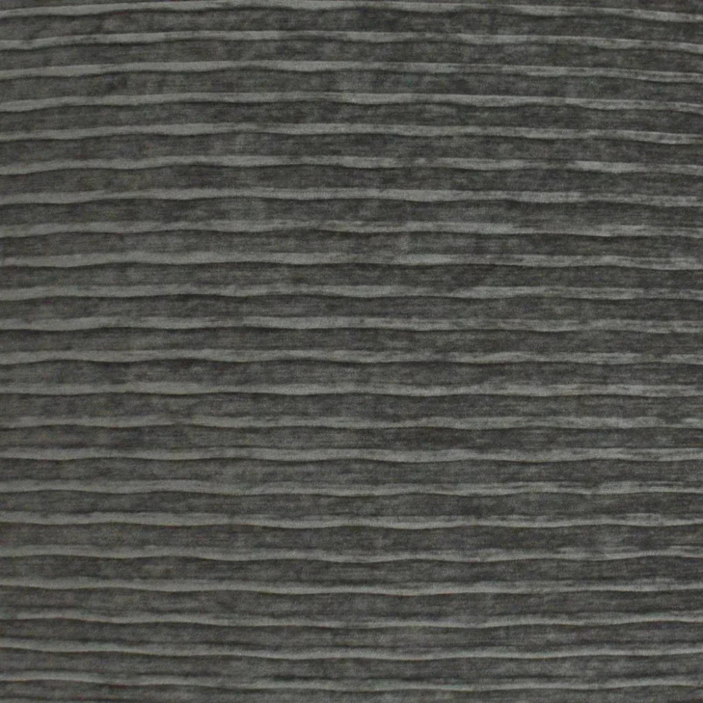 D.V. Kap Pleatte Grey Black Throw Pillow With Insert