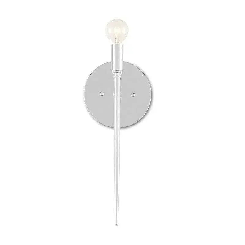 Polished Nickel Bel Canto Nickel Wall Socnce - LOOMLAN - Currey & Co - Wall Sconces