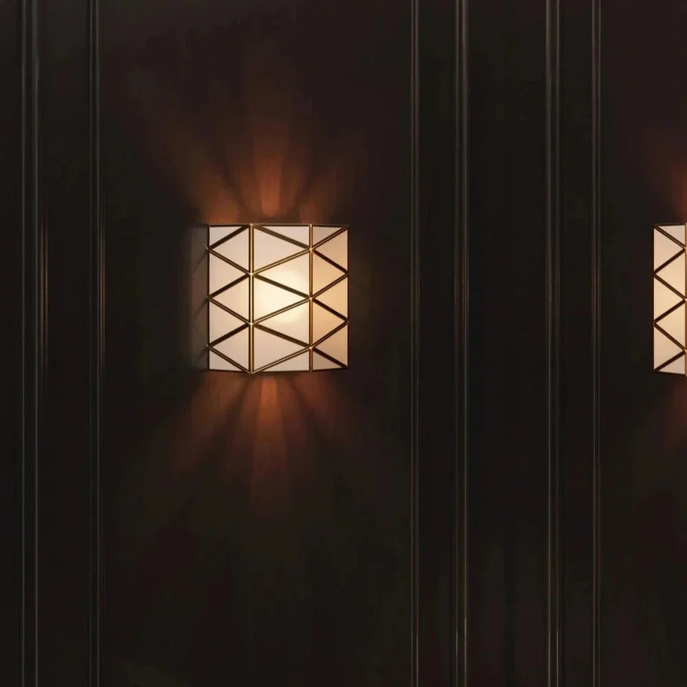 Polyhedron Modern Geometric Wall Sconce - LOOMLAN - Currey & Co - Wall Sconces