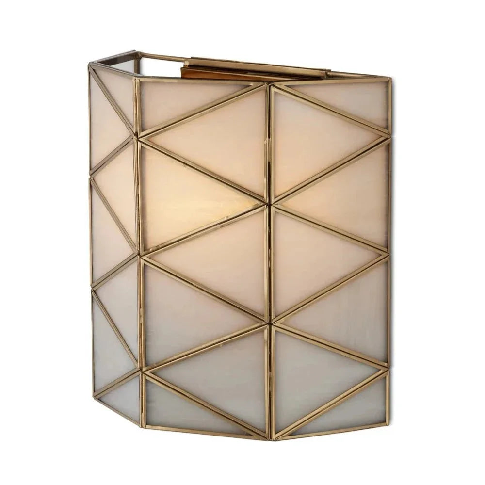 Polyhedron Modern Geometric Wall Sconce - LOOMLAN - Currey & Co - Wall Sconces
