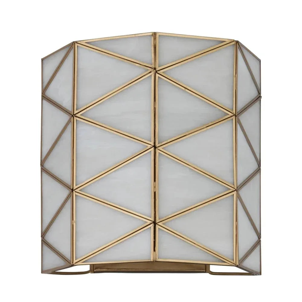 Polyhedron Modern Geometric Wall Sconce - LOOMLAN - Currey & Co - Wall Sconces
