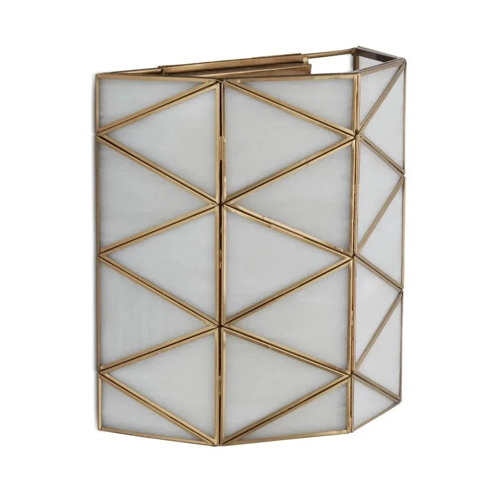 Polyhedron Modern Geometric Wall Sconce - LOOMLAN - Currey & Co - Wall Sconces