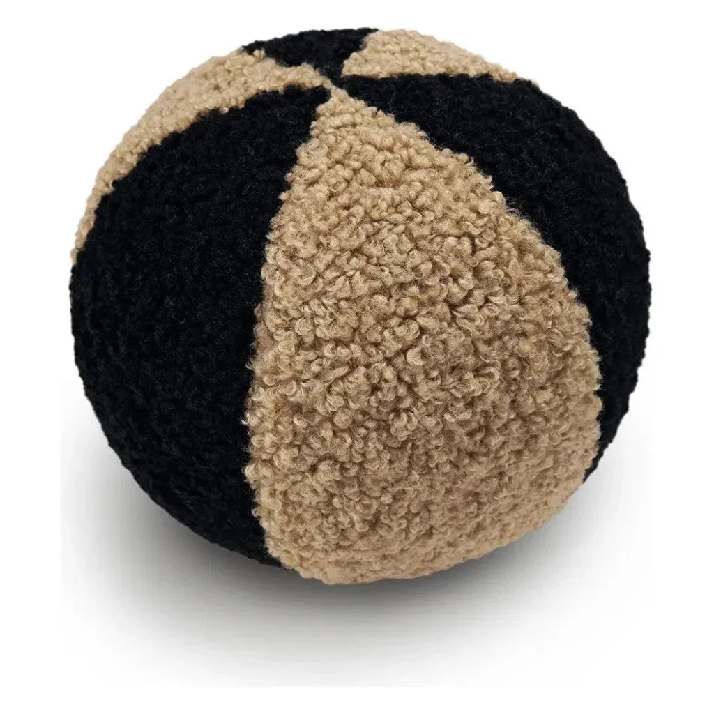 D.V. Kap Poodle Ball II Jet Black Throw Pillow With Insert