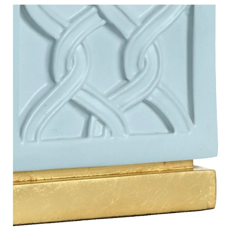 Portico Stone Made Blue Table Lamp - LOOMLAN - Wildwood - Table Lamps