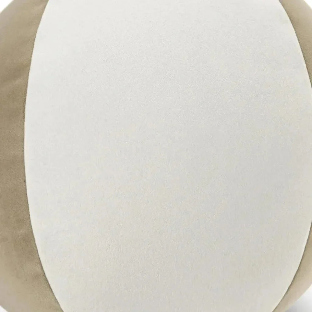 D.V. Kap Posh Ball II Latte Brown Throw Pillow With Insert
