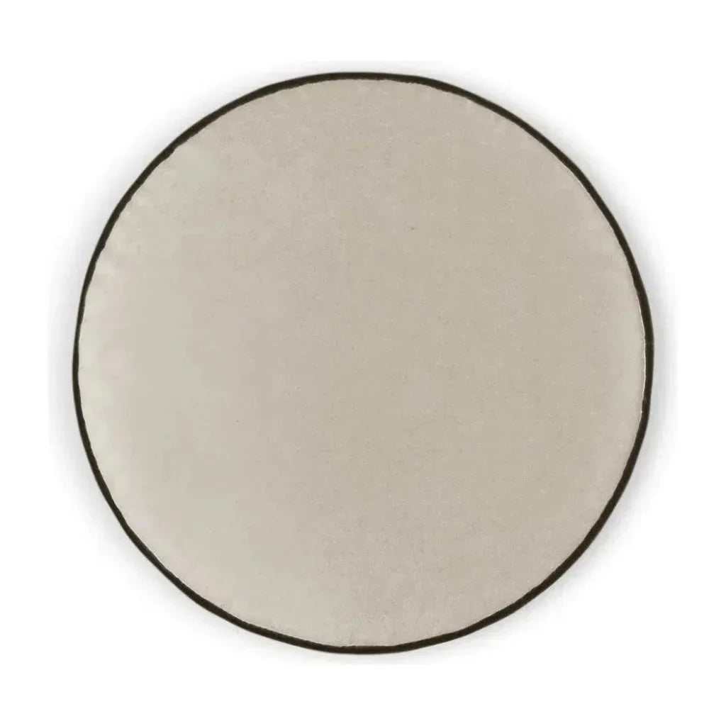 Posh Circle Ivory Throw Pillow With Insert - LOOMLAN - D.V. Kap - Throw Pillows