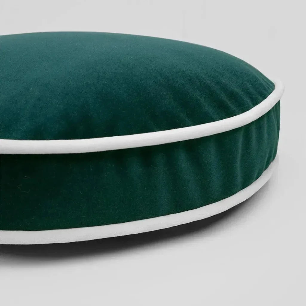 Posh Circle Teal Throw Pillow With Insert - LOOMLAN - D.V. Kap - Throw Pillows