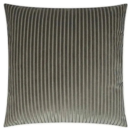 Postrio Solid Stripes Grey Large Throw Pillow Insert - LOOMLAN - D.V. Kap - Throw Pillows