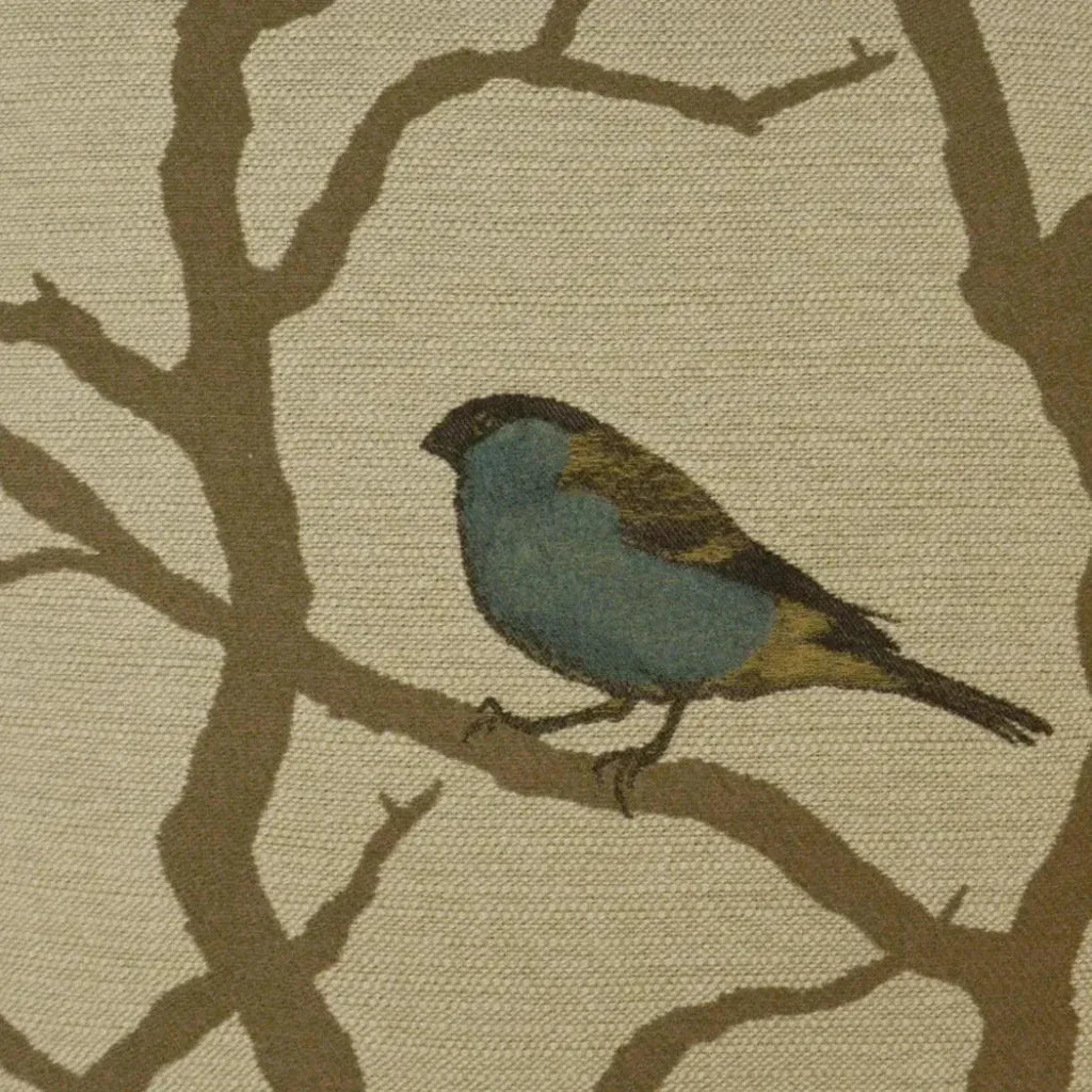 Pyrhulla Bluebird Brown Throw Pillow Insert - LOOMLAN - D.V. Kap - Throw Pillows