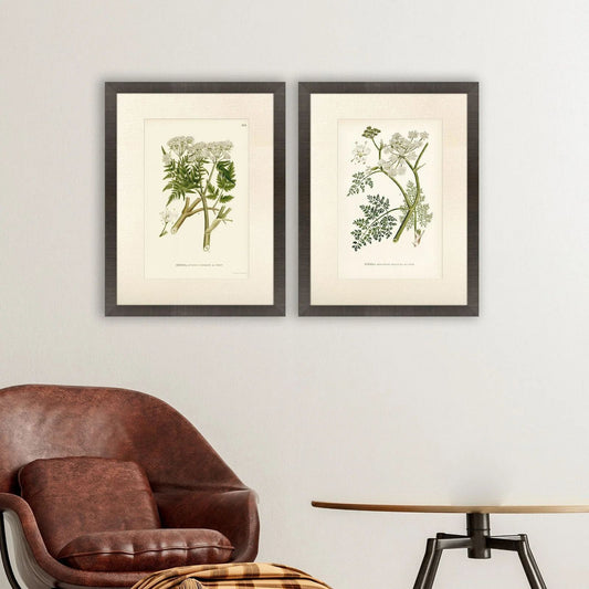 Queen's Lace Green Framed Wall Art 2PC -- view 2