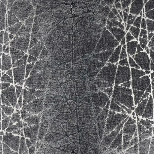 Questa Glam Abstract Grey Silver Large Throw Pillow - LOOMLAN - D.V. Kap - Throw Pillows