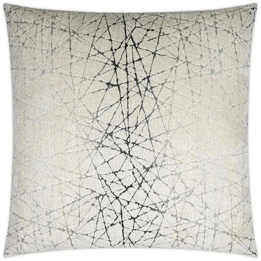 Questa Haze Glam Silver Large Throw Pillow Insert - LOOMLAN - D.V. Kap - Throw Pillows