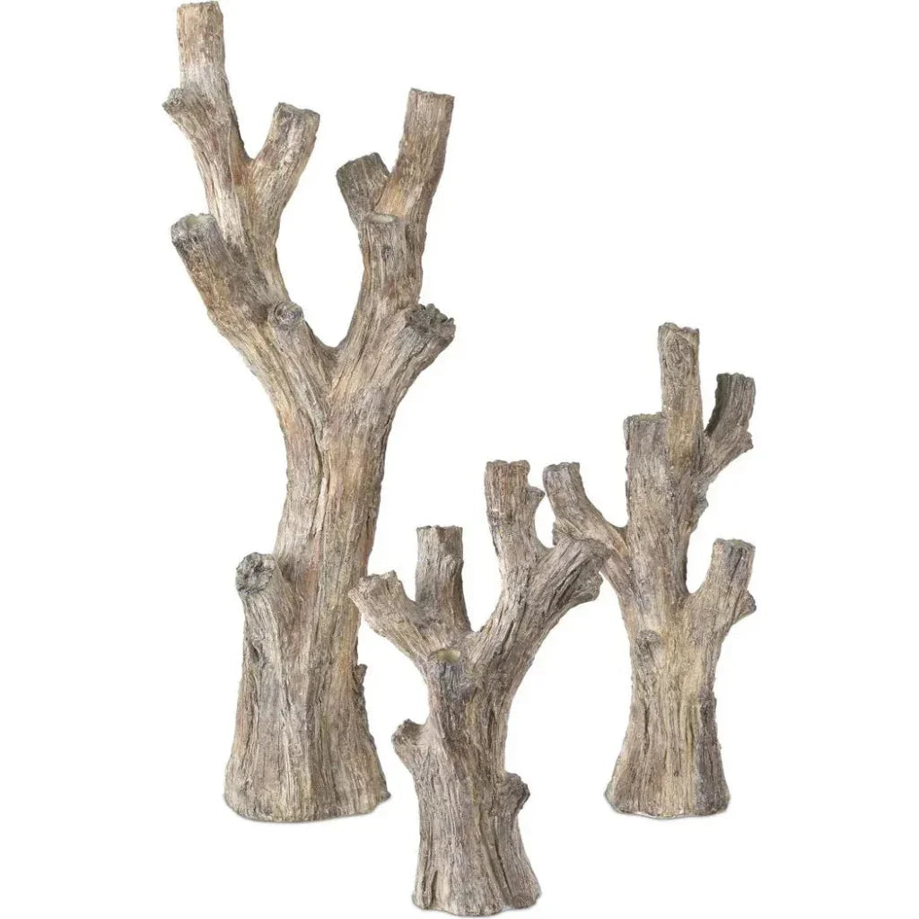 31" Rafaela Flameless/LED Candelabra Sculpture - LOOMLAN - Currey & Co - Candle Holders