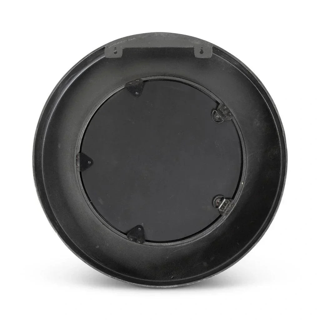 Rahi Reclaimed Cast Aluminum Round Wall Mirror - LOOMLAN - Urbia - Wall Mirrors