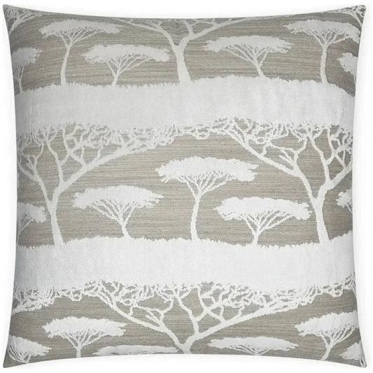 Raintree Floral Tan Taupe Large Throw Pillow Insert - LOOMLAN - D.V. Kap - Throw Pillows