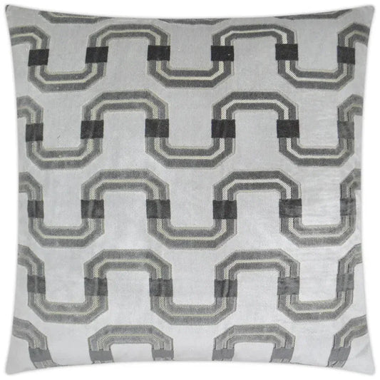 Ravello Grey Throw Pillow With Insert - LOOMLAN - D.V. Kap - Throw Pillows