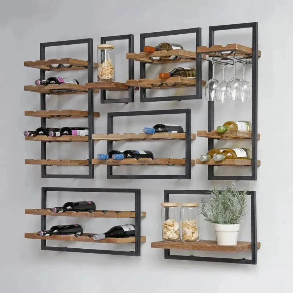 Reclaimed Teak Square Wall Box Type B Mix & Match - LOOMLAN - LH Imports - Wall Shelves & Ledgers