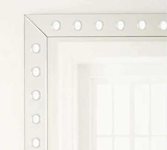 Rect Silver Framed Wall Mirror - LOOMLAN - Bassett Mirror - Wall Mirrors
