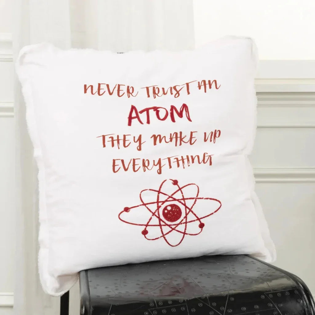 Red Skye Words Fun Decorative Couch Pillows Down Insert - LOOMLAN - LOOMLAN - Throw Pillows