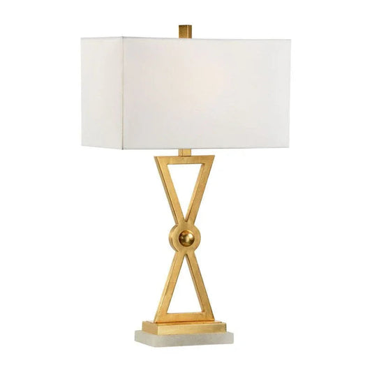 Regiment Natural White Alabaster Base Table Lamp - LOOMLAN - Chelsea House - Table Lamps