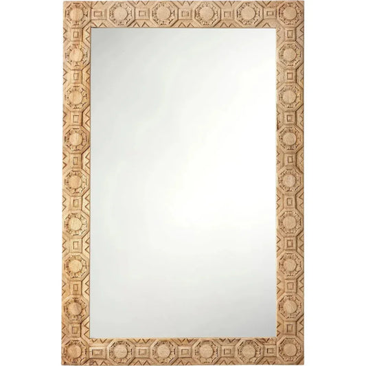 Relief Carved Rectangle Mirror - LOOMLAN - Jamie Young - Wall Mirrors