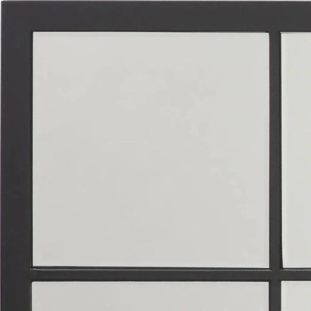 Reversible Position Black Iron Tribecca Wall Mirror - LOOMLAN - Jamie Young - Wall Mirrors