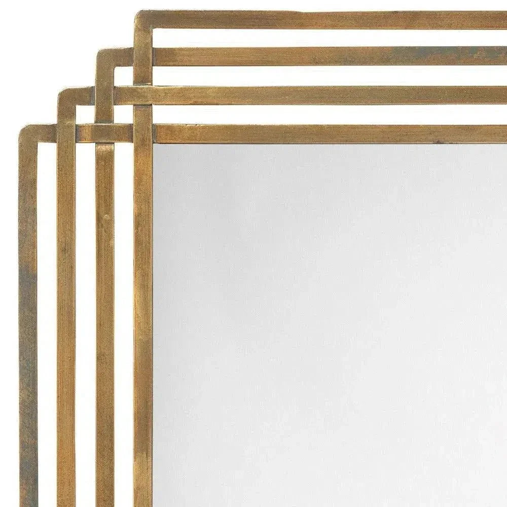 Reversible Position Brass Serai Wall Mirror - LOOMLAN - Jamie Young - Wall Mirrors