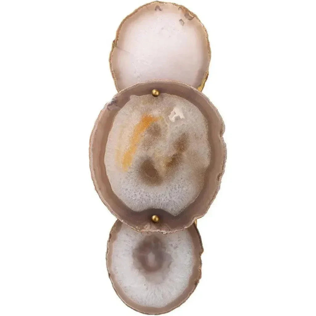 Trinity Five Agate Stones Wall Sconce