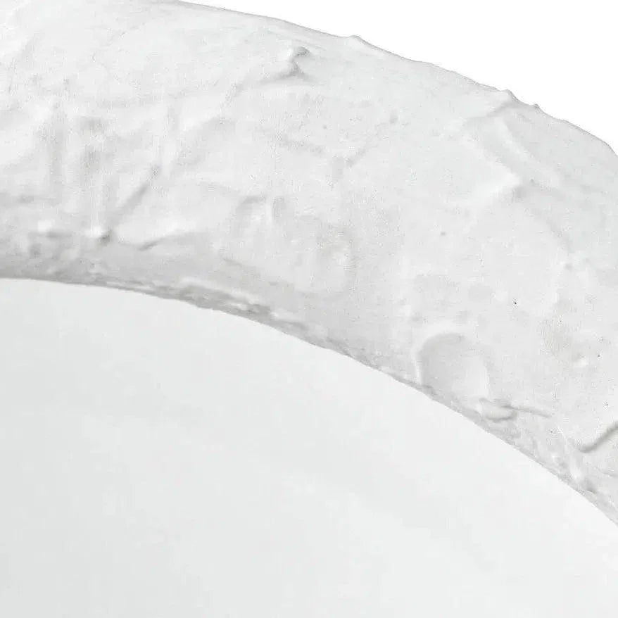 Reversible White Polyresin Ovation Oval Wall Mirror - LOOMLAN - Jamie Young - Wall Mirrors