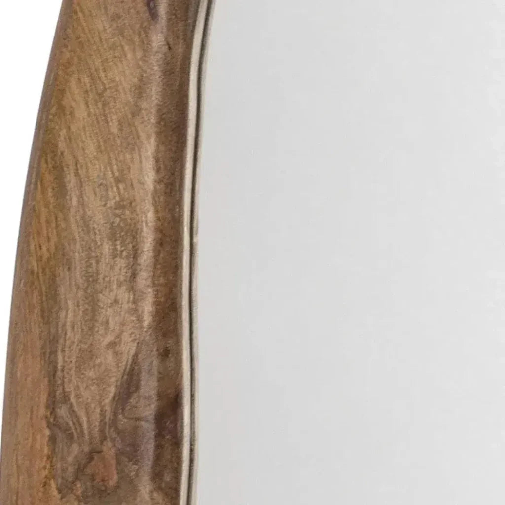 Reversible Wood Organic Oval Wall Mirror - LOOMLAN - Jamie Young - Wall Mirrors