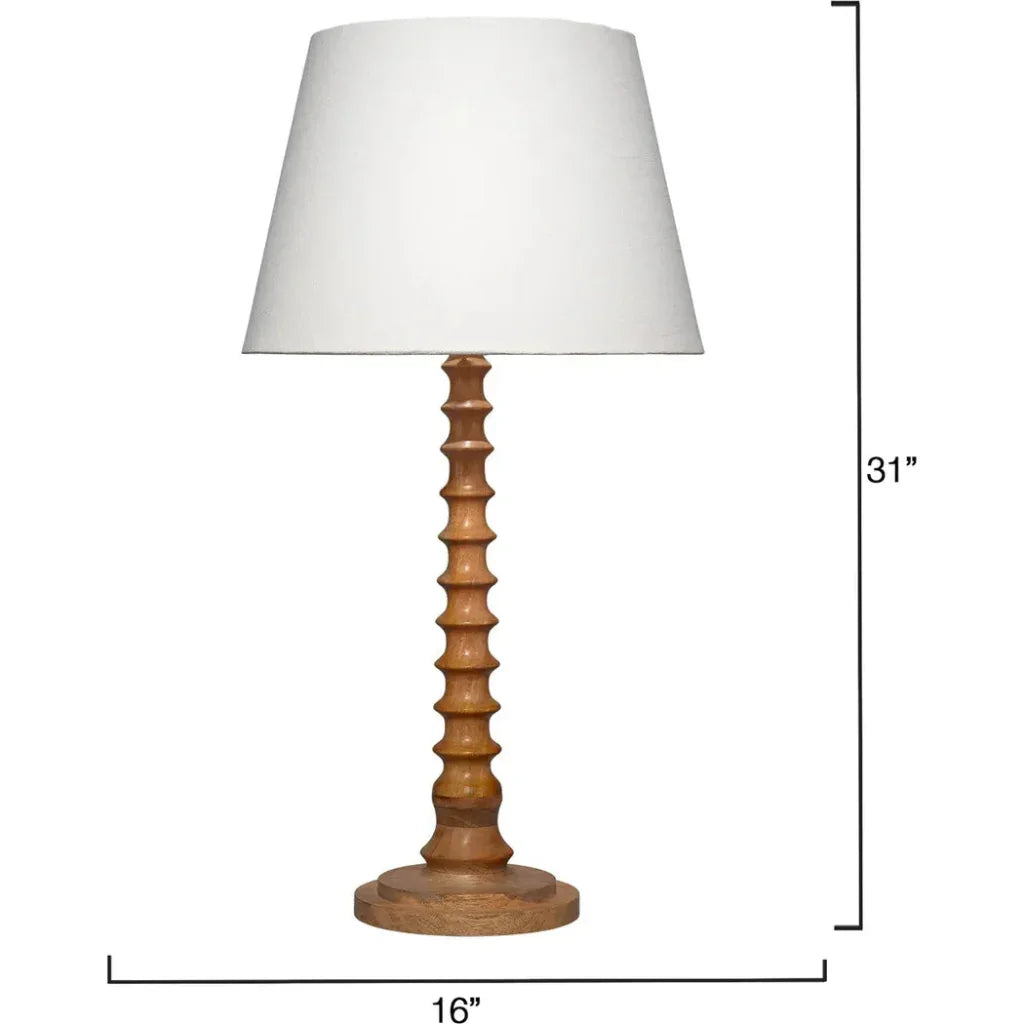 Jamie Young Revolution Mango Wooden Table Lamp