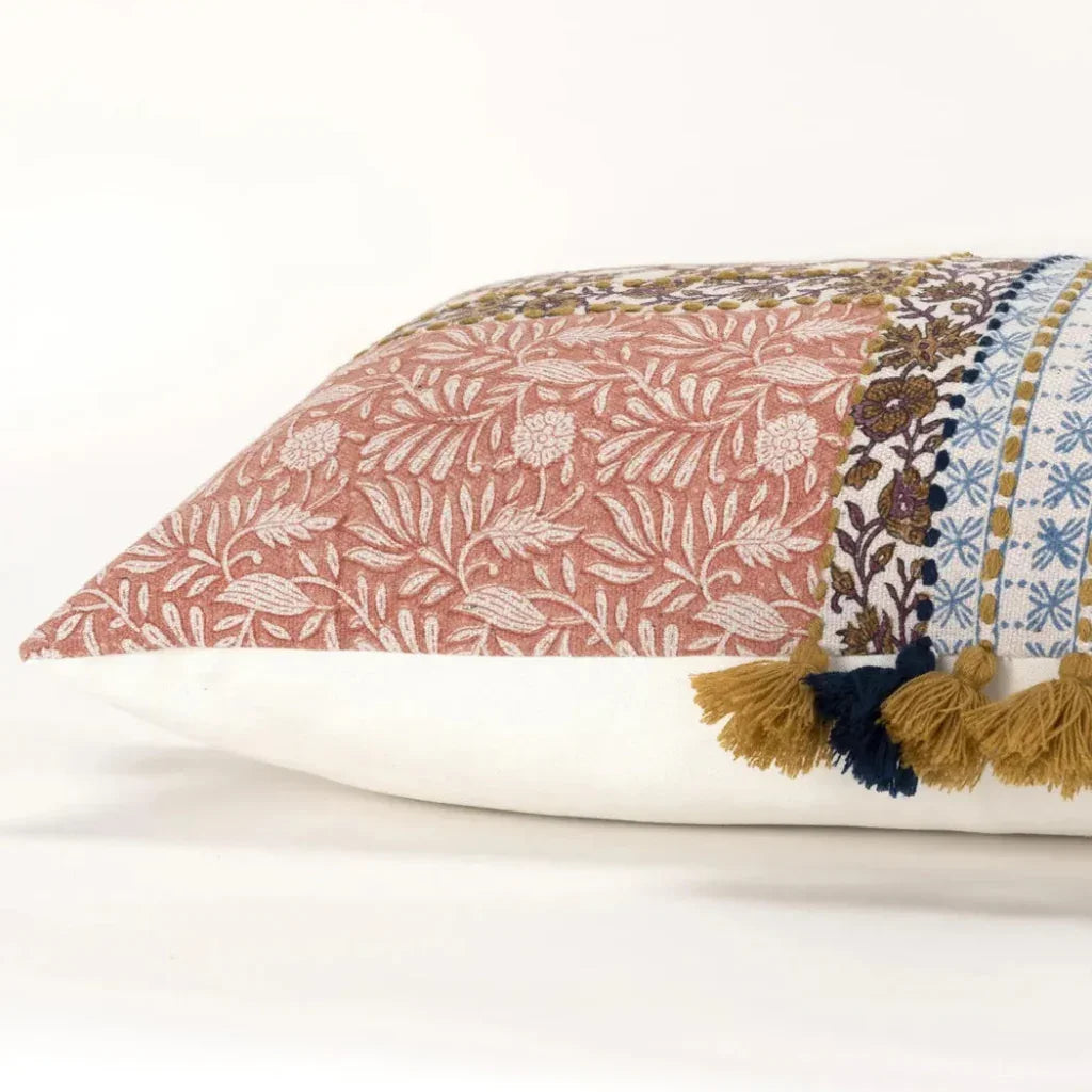LOOMLAN Rian Brown Lumbar Pillow With Insert