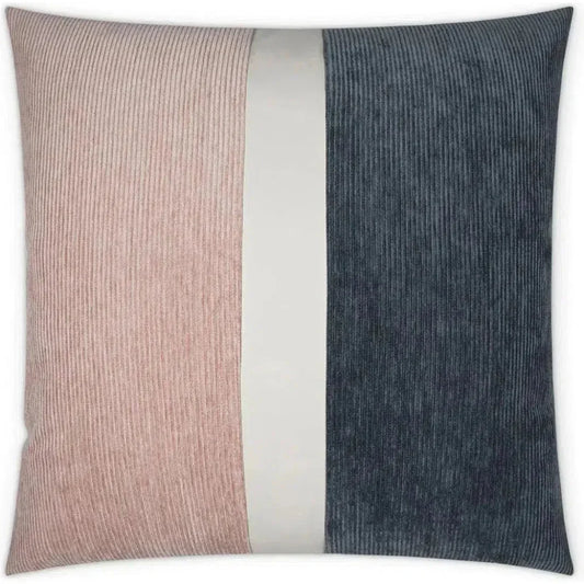 Ridges Band Color Block Band Navy Large Throw Pillow - LOOMLAN - D.V. Kap - Throw Pillows