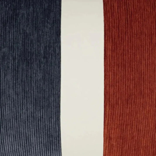 Ridges Band Color Block Slate Red Large Throw Pillow - LOOMLAN - D.V. Kap - Throw Pillows