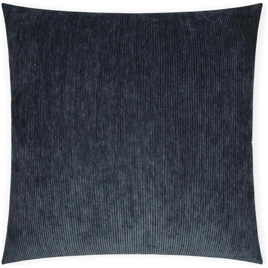 Ridges Cadet Stripes Textured Navy Large Throw Pillow - LOOMLAN - D.V. Kap - Throw Pillows