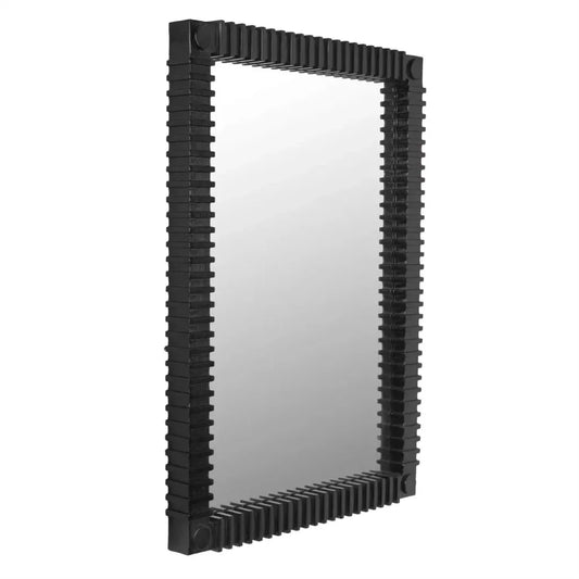 Rift Wooden Framed Wall Mirror