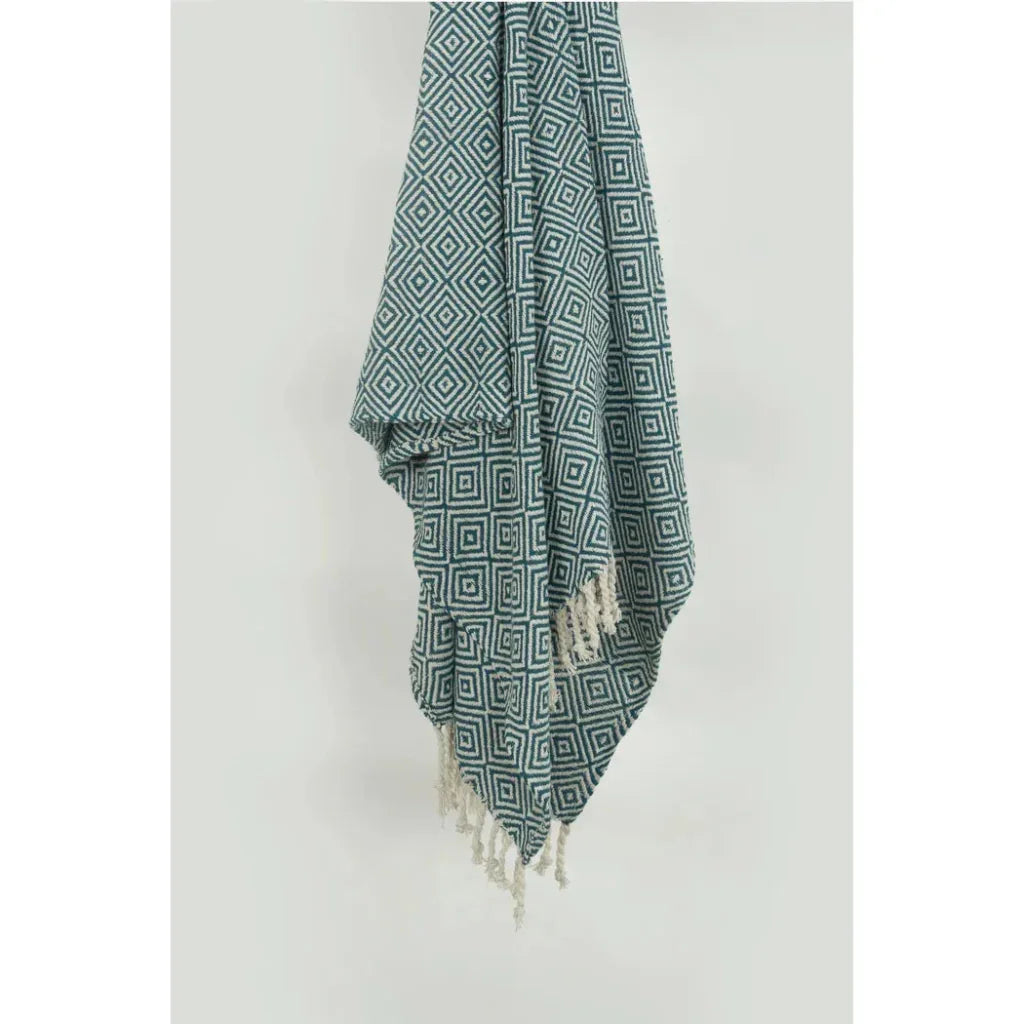 Rio Diamond Pattern Cotton Throw Blanket - LOOMLAN - LOOMLAN - Throw Blankets