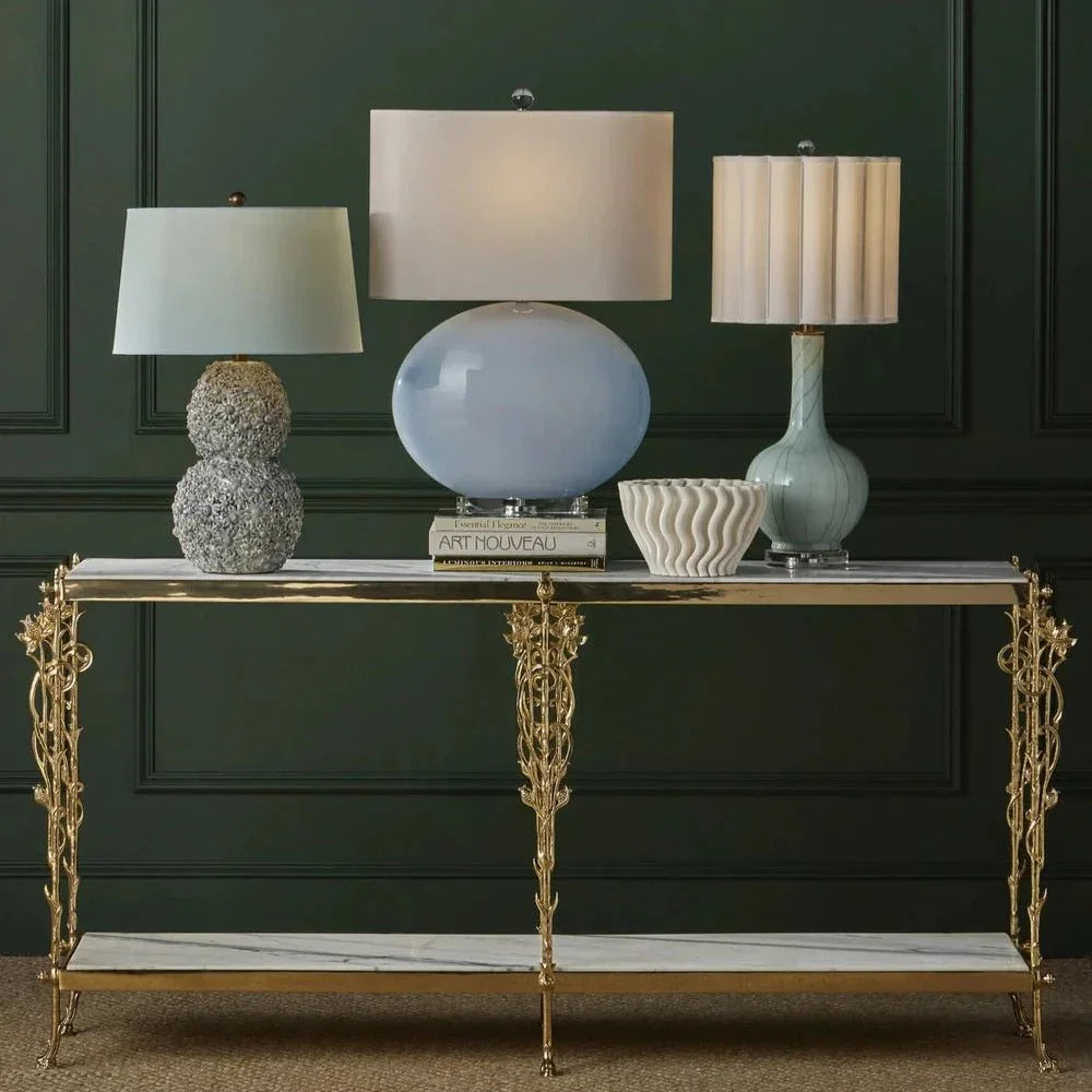 Ripple White 3 - D Printed Porcelain Vase - LOOMLAN - Currey & Co - Vases & Jars