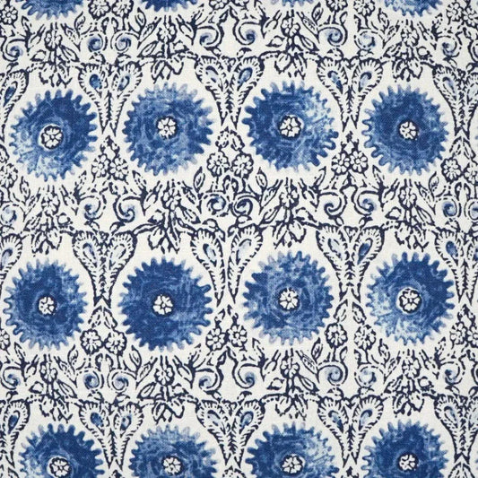 Riya Sapphire Blue Navy Large Throw Pillow Insert - LOOMLAN - D.V. Kap - Throw Pillows