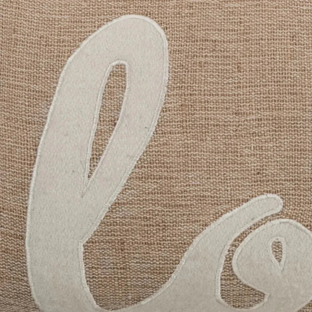 LOOMLAN Ronny Word Lumbar Pillow With Insert