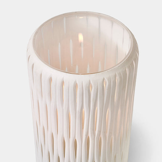 Rowan White Glass Hurricane