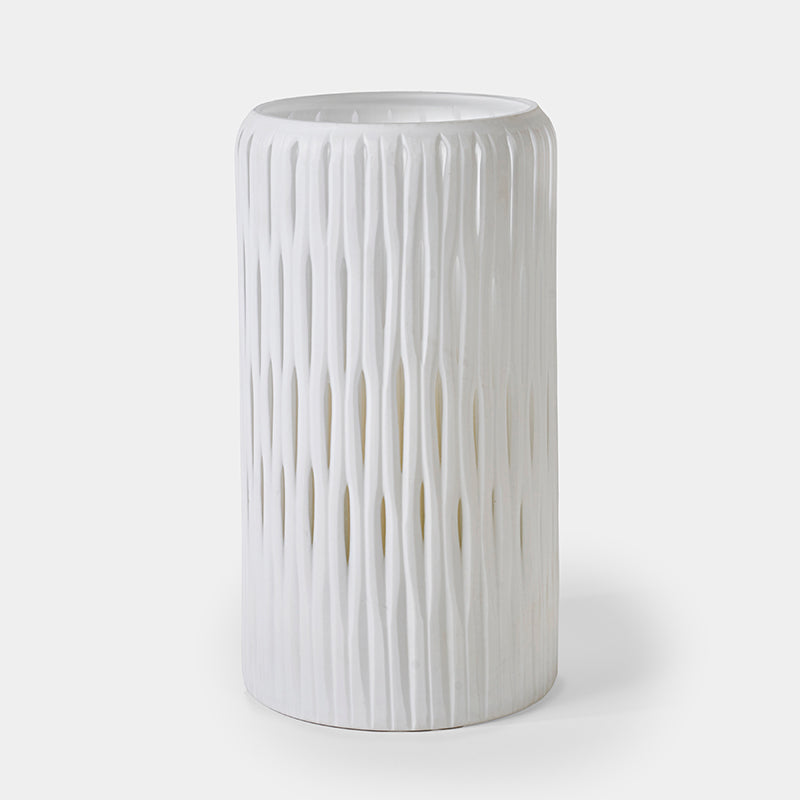 Rowan White Glass Hurricane