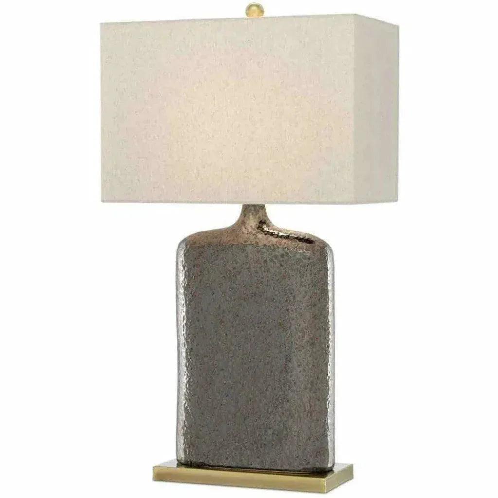 Rustic Metallic Bronze Musing Table Lamp - LOOMLAN - Currey & Co - Table Lamps