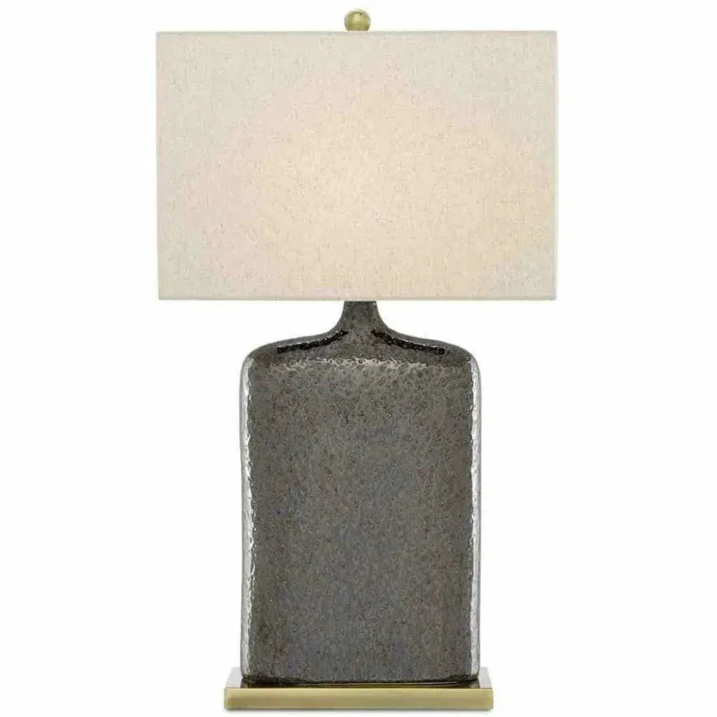 Rustic Metallic Bronze Musing Table Lamp - LOOMLAN - Currey & Co - Table Lamps