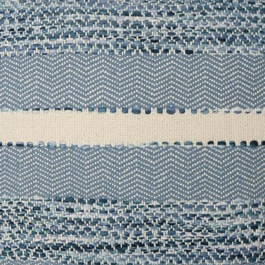 Sacred Valley Baltic Stripes Blue Large Throw Pillow - LOOMLAN - D.V. Kap - Throw Pillows