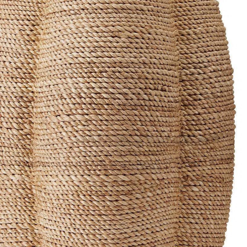 Satin Black Abaca Rope Karnak Table Lamp By Goralnick - LOOMLAN - Currey & Co - Table Lamps